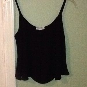 Black Button Up Blouse Spaghetti Straps